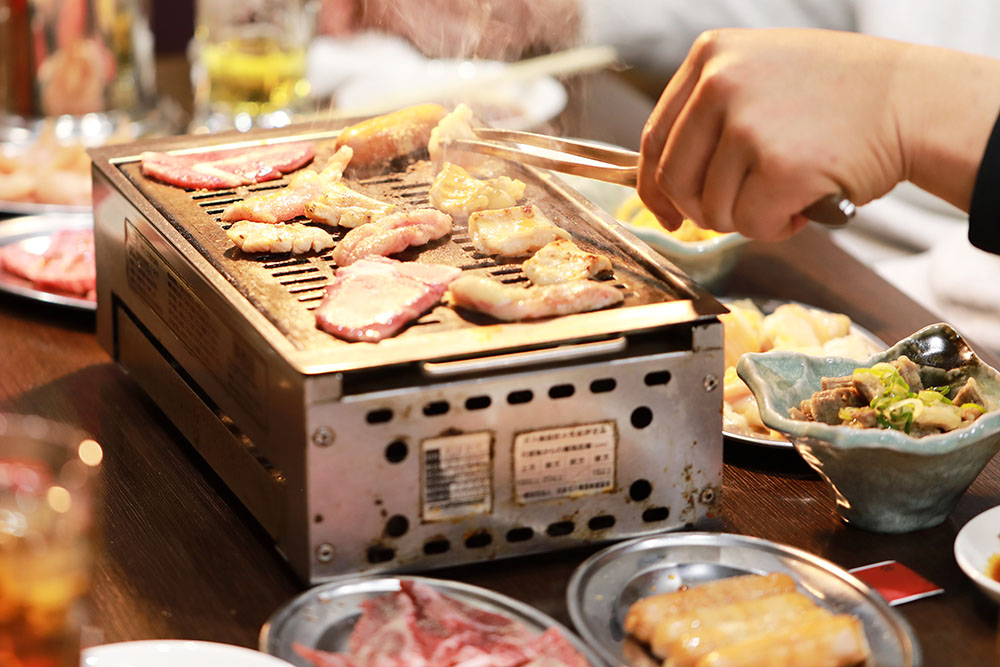 ホルモンの焼肉